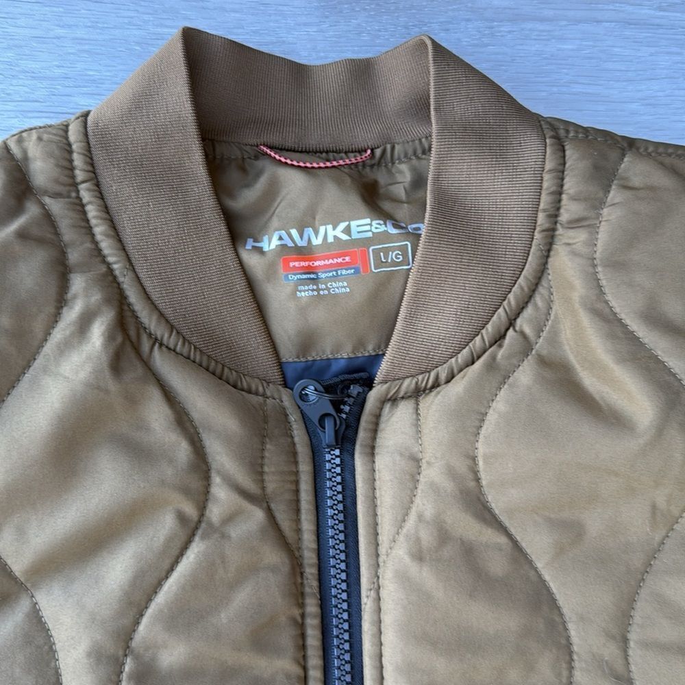 Hawk & Co Men's Onion Quilted Bark Brown Jacket Large NWT in packaging - Picture 6 of 8